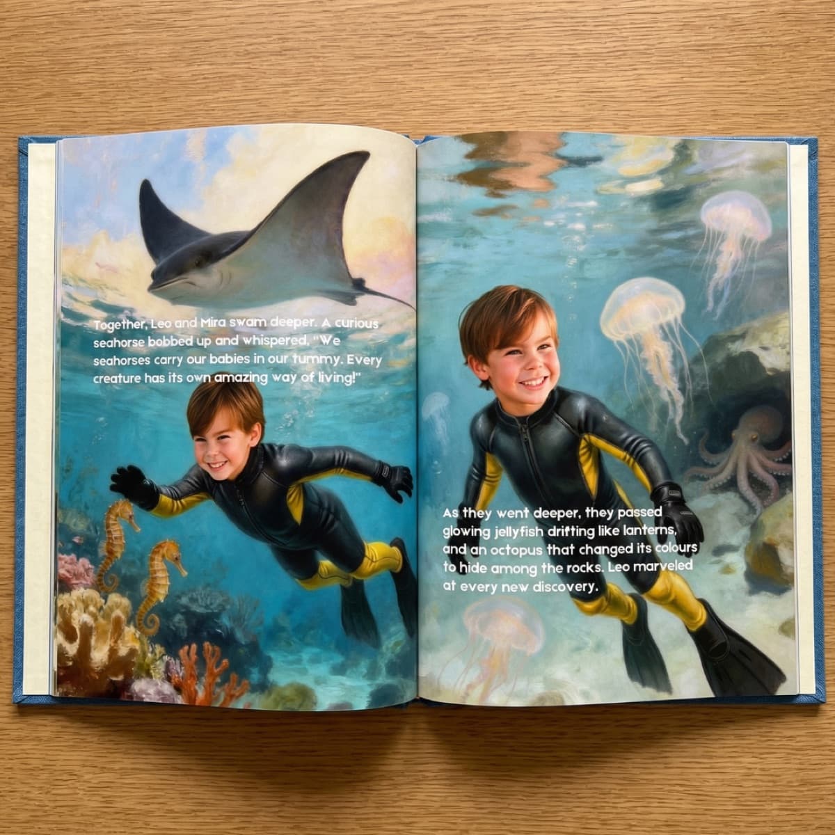 An open spread of the ocean story
